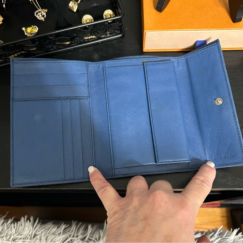 Prada Sky Blue Leather Wallet - Picture 5 of 6